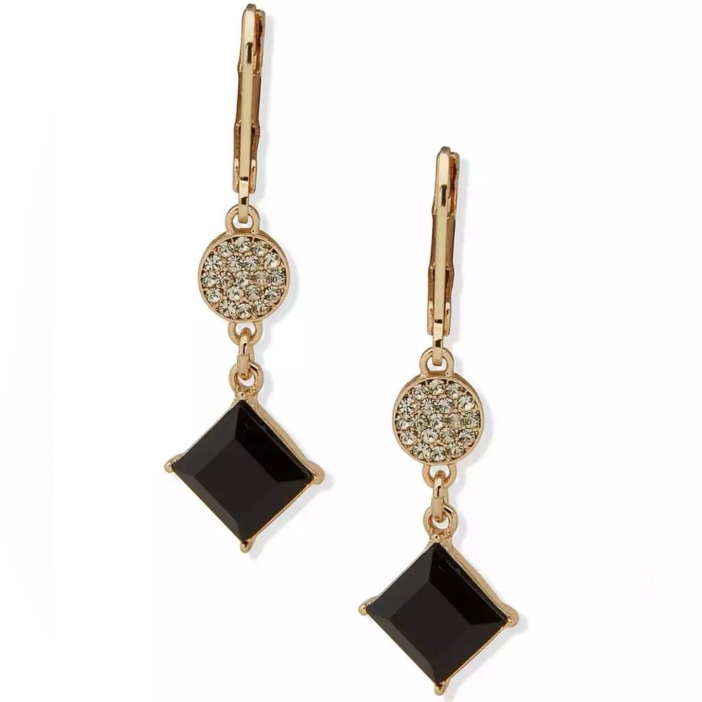 Karl Lagerfeld Paris Gold Tone Drop Earrings